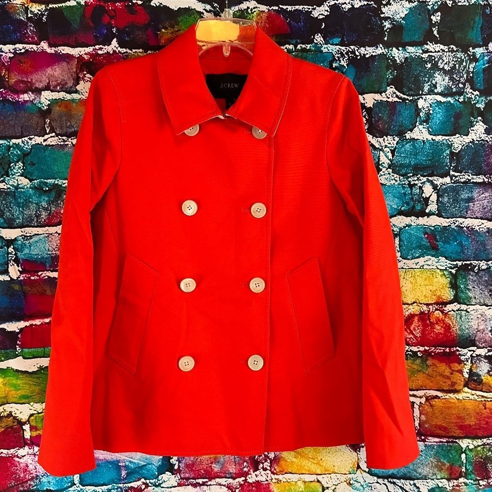 J. Crew Red Double-Breasted Jacket